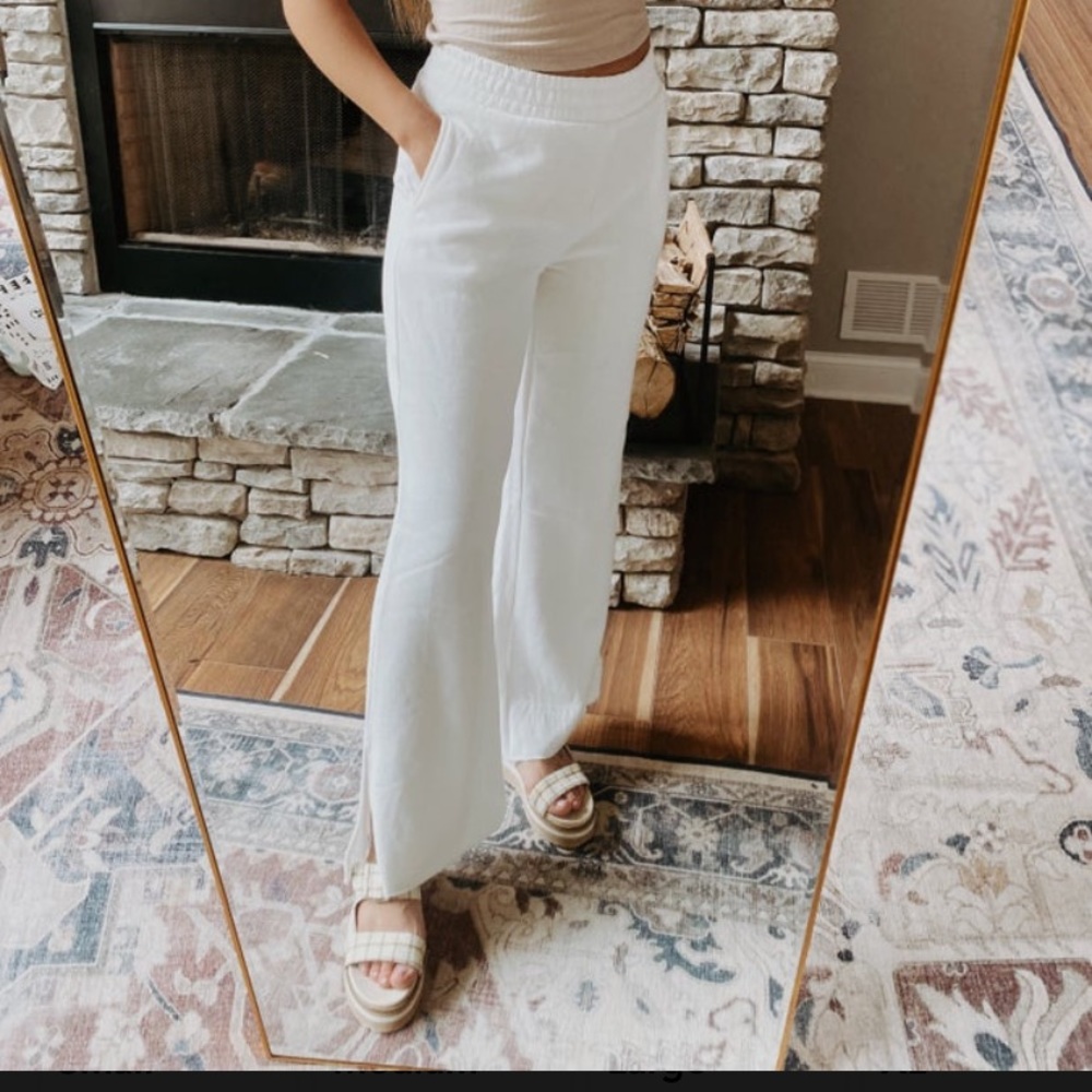 Soft knit flare pants